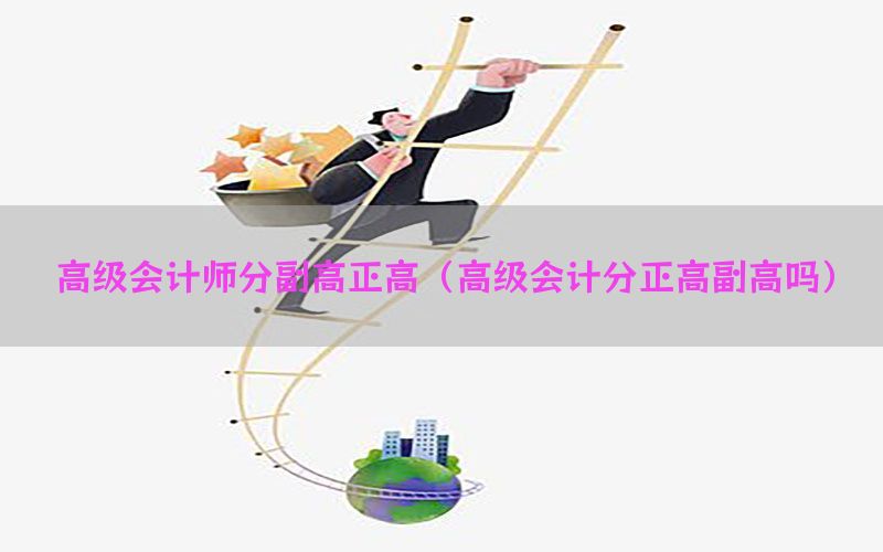 高级会计师分副高正高（高级会计分正高副高吗）