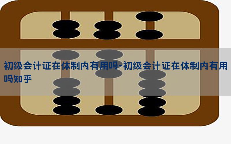 初级会计证在体制内有用吗-初级会计证在体制内有用吗知乎