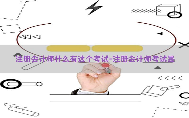 注册会计师什么有这个考试-注册会计师考试是