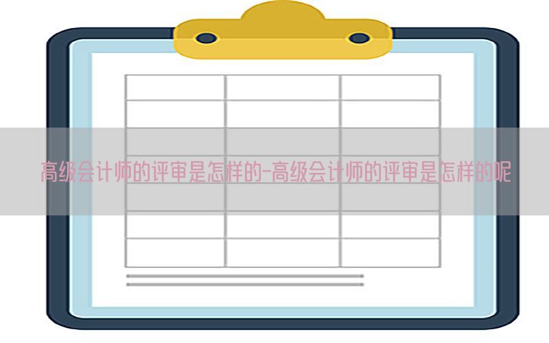 高级会计师的评审是怎样的-高级会计师的评审是怎样的呢