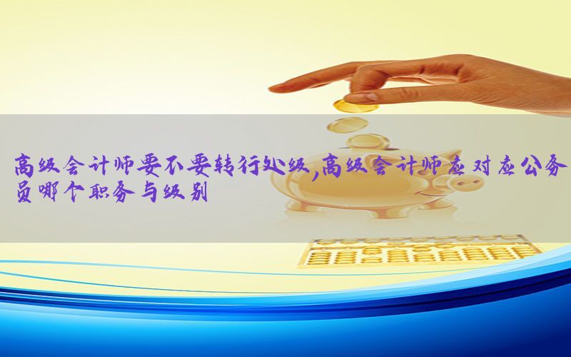 高级会计师要不要转行处级，高级会计师应对应公务员哪个职务与级