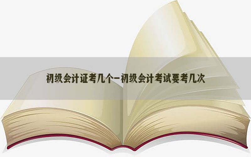 初级会计证考几个-初级会计考试要考几次