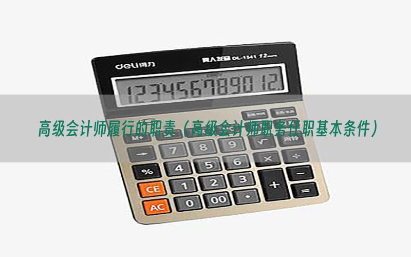 高级会计师履行的职责（高级会计师职务任职基本条件）