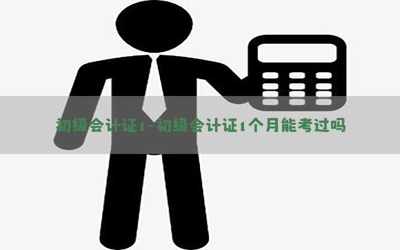 初级会计证1-初级会计证1个月能考过吗