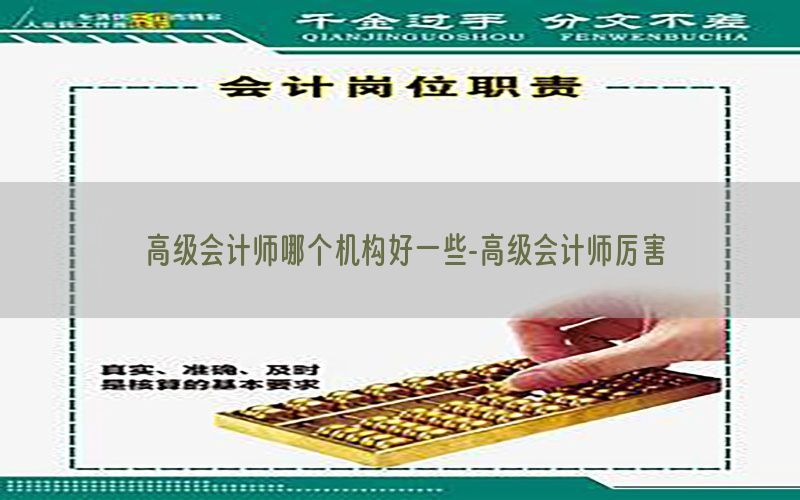 高级会计师哪个机构好一些-高级会计师厉害