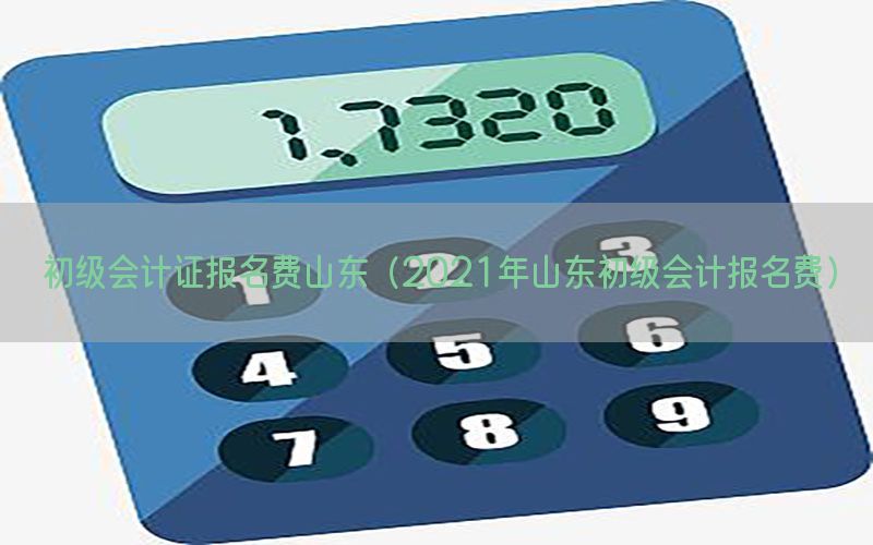 初级会计证报名费山东（2021年山东初级会计报名费）