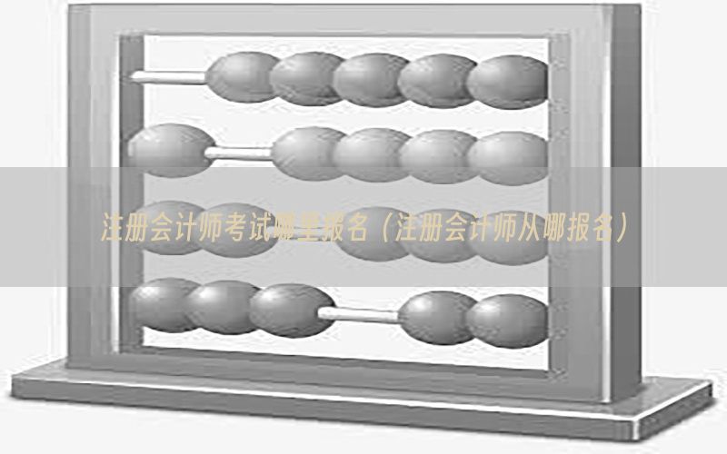 注册会计师考试哪里报名（注册会计师从哪报名）