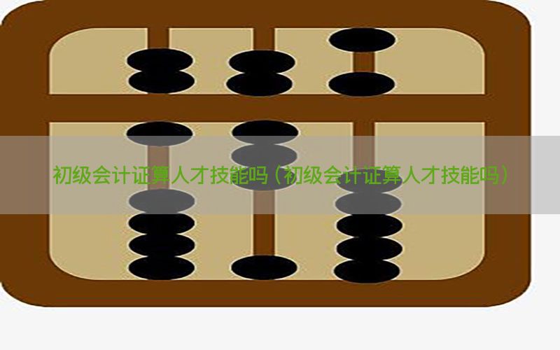 初级会计证算人才技能吗（初级会计证算人才技能吗）
