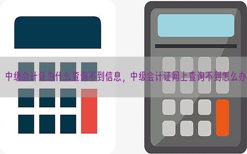 中级会计证为什么查询不到信息，中级会计证网上查询不到怎么办