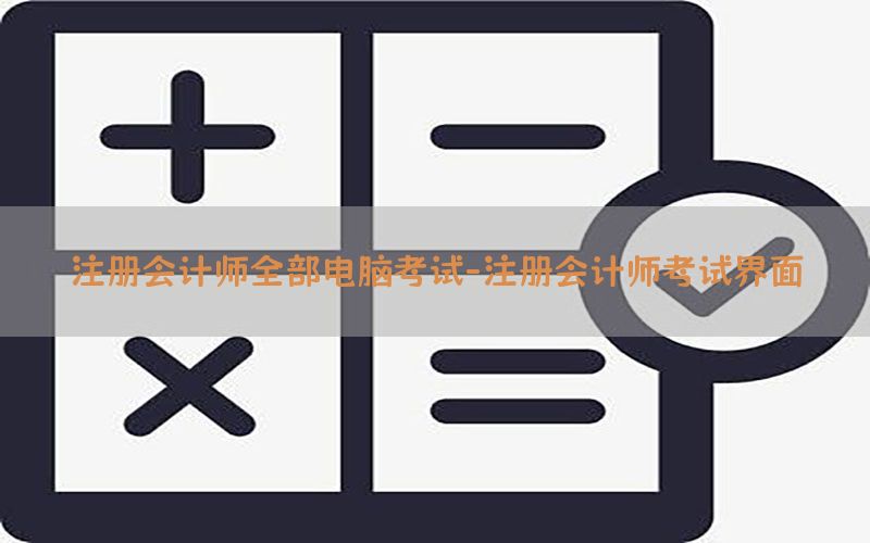 注册会计师全部电脑考试-注册会计师考试界面