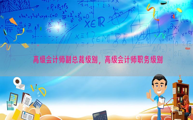 高级会计师副总裁级别，高级会计师职务级别