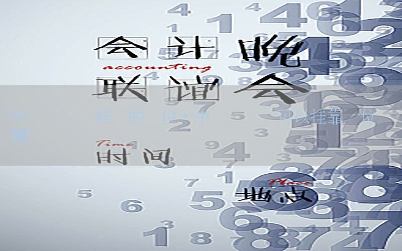 中级会计证挂别的单位，中级会计证可以挂靠单位赚钱嘛