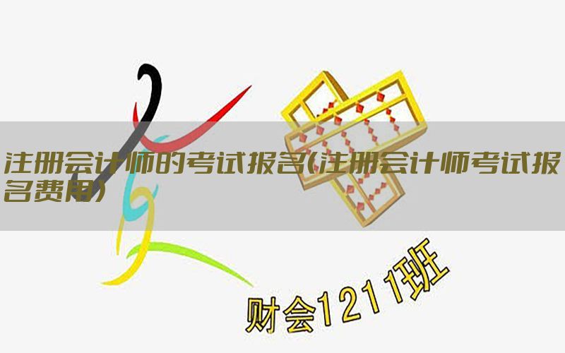 注册会计师的考试报名（注册会计师考试报名费用）