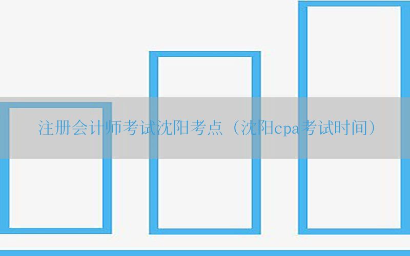 注册会计师考试沈阳考点（沈阳cpa考试时间）