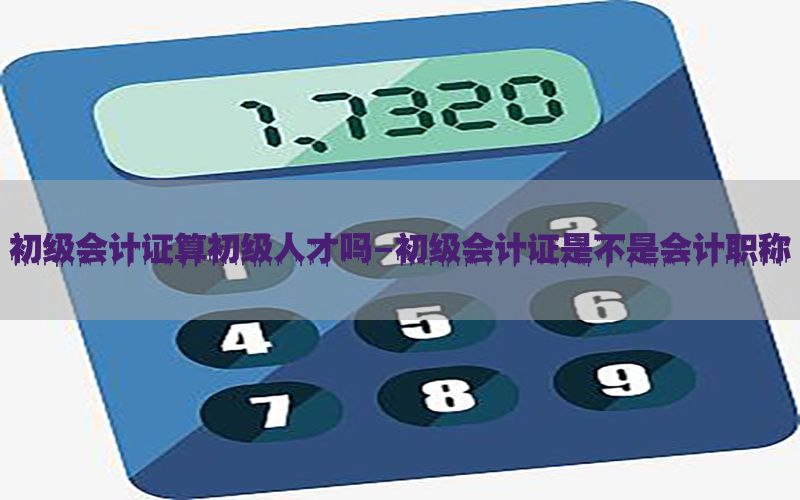 初级会计证算初级人才吗-初级会计证是不是会计职称