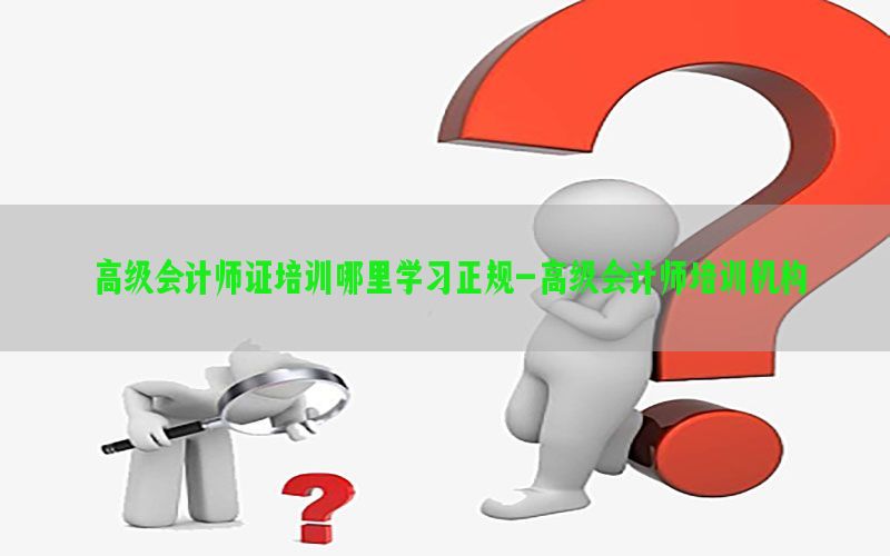 高级会计师证培训哪里学习正规-高级会计师培训机构