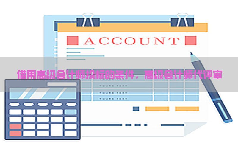 借用高级会计师投标的条件，高级会计师代评审