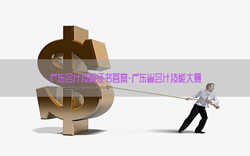 广东会计技能证书答案-广东省会计技能大赛