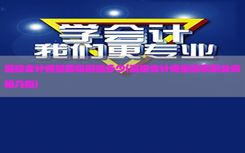 高级会计师是的级别是多少（高级会计师是国家职业资格几级）