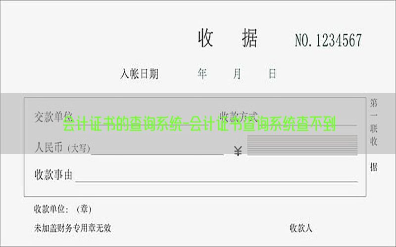 会计证书的查询系统-会计证书查询系统查不到