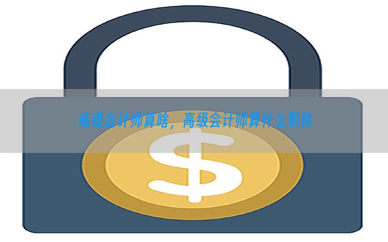 高级会计师算啥，高级会计师算什么职称