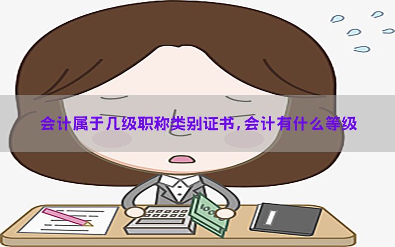 会计属于几级职称类别证书，会计有什么等级