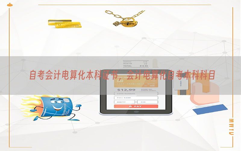 自考会计电算化本科证书，会计电算化自考本科科目