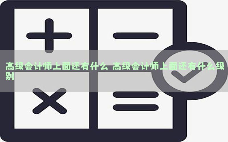 高级会计师上面还有什么，高级会计师上面还有什么级别