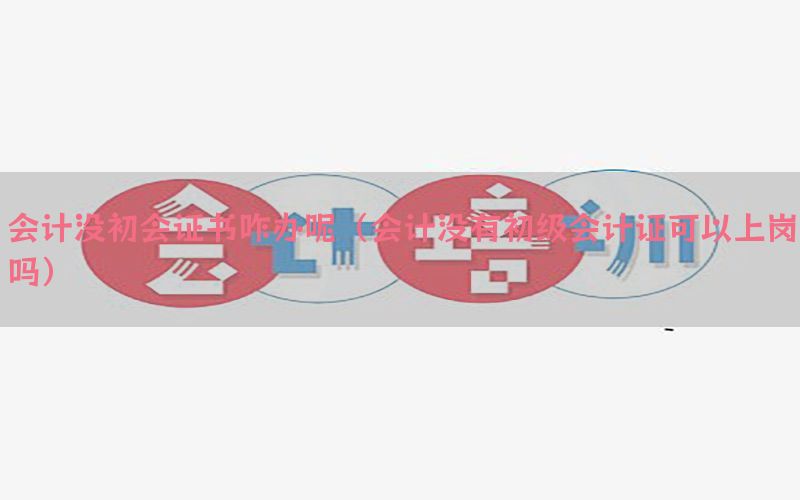 会计没初会证书咋办呢（会计没有初级会计证可以上岗吗）