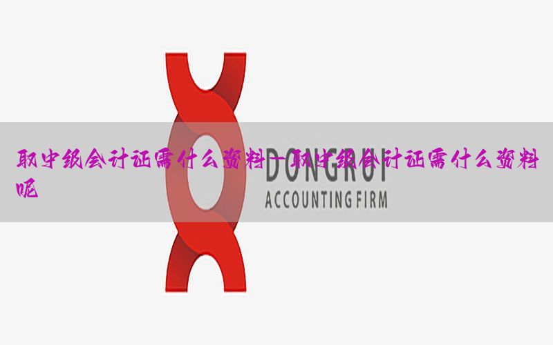 取中级会计证需什么资料-取中级会计证需什么资料呢