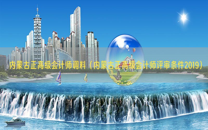 内蒙古正高级会计师调料（内蒙古正高级会计师评审条件2019）