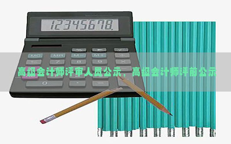 高级会计师评审人员公示，高级会计师评前公示