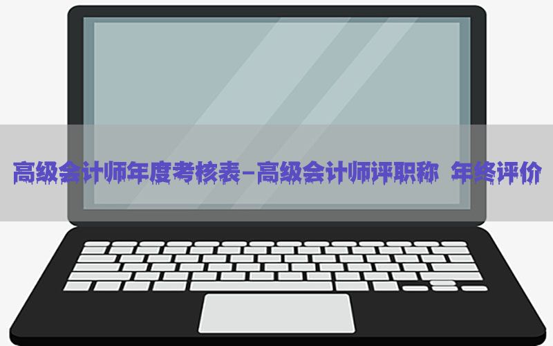 高级会计师年度考核表-高级会计师评职称 年终评价