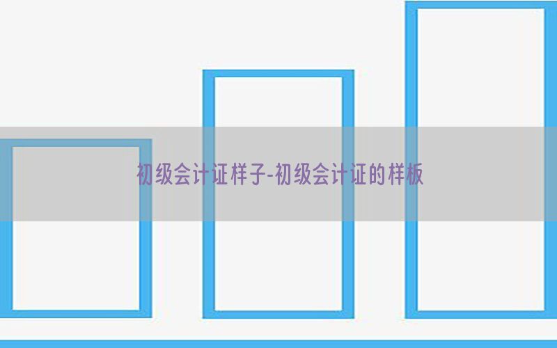 初级会计证样子-初级会计证的样板