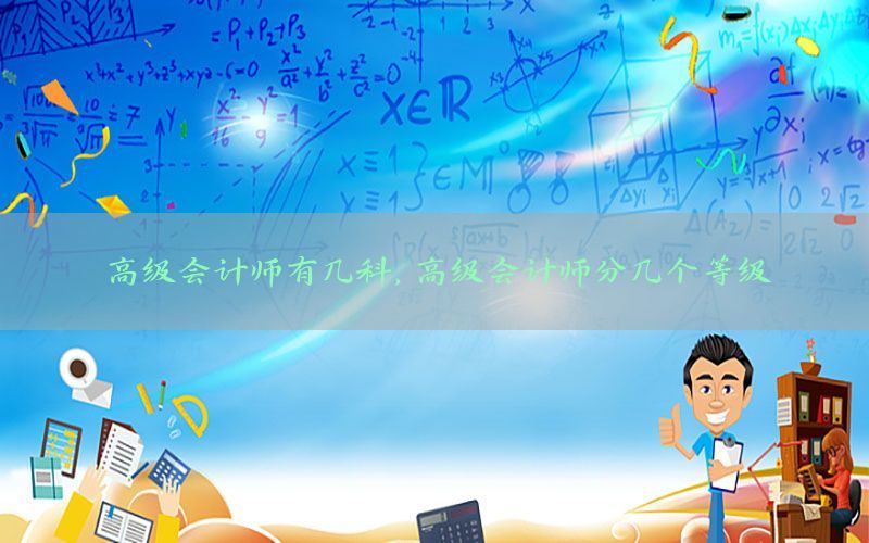 高级会计师有几科，高级会计师分几个等级