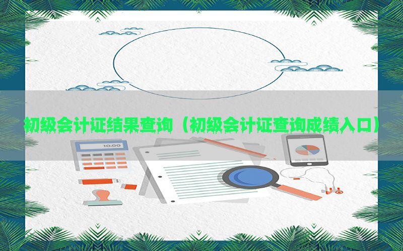 初级会计证结果查询（初级会计证查询成绩入口）