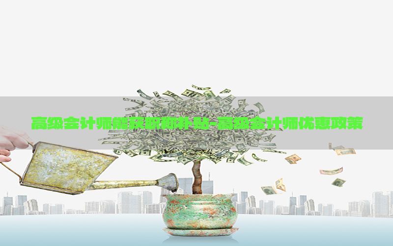 高级会计师能获职称补贴-高级会计师优惠政策