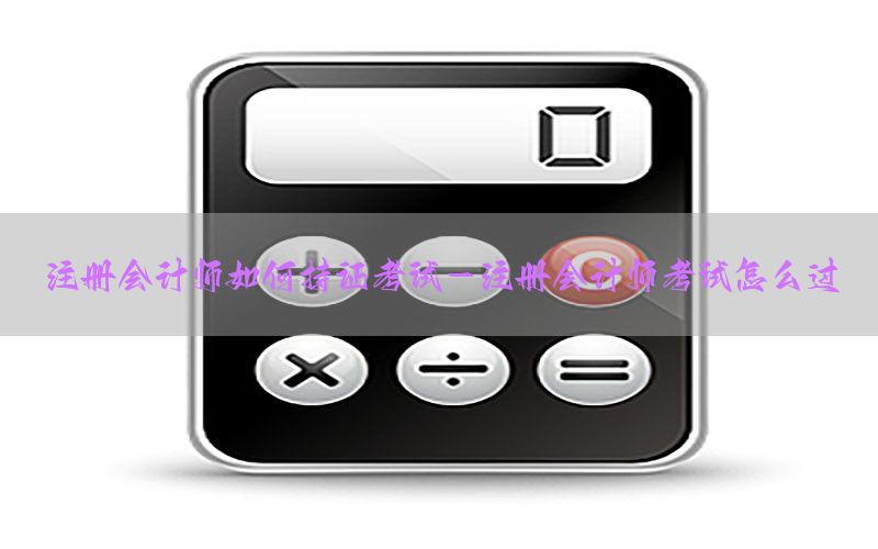 注册会计师如何持证考试-注册会计师考试怎么过