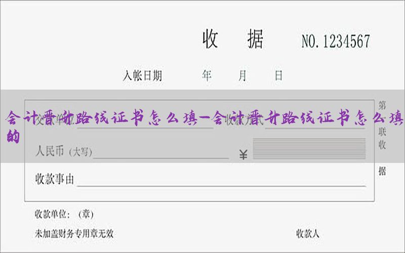 会计晋升路线证书怎么填-会计晋升路线证书怎么填的