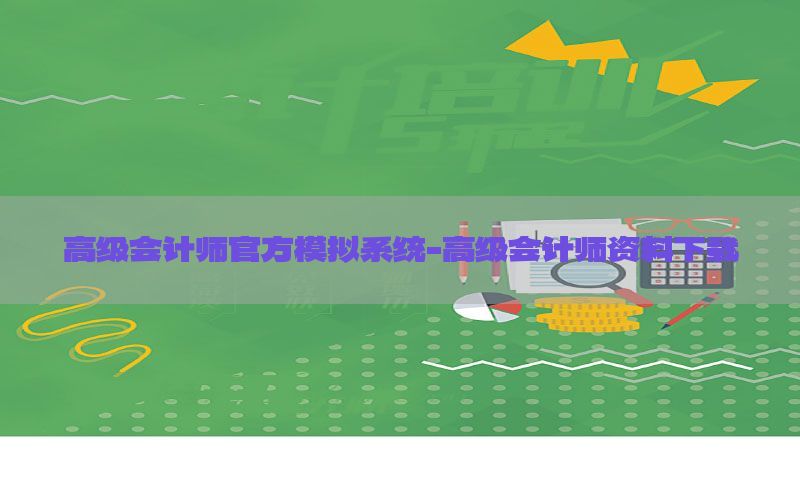 高级会计师官方模拟系统-高级会计师资料下载