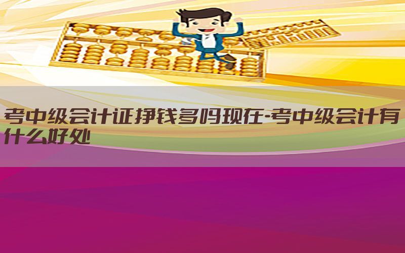 考中级会计证挣钱多吗现在-考中级会计有什么好处