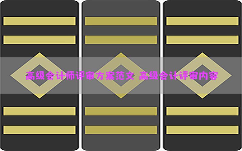 高级会计师评审方案范文（高级会计评审内容）