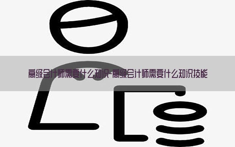 高级会计师需要什么知识-高级会计师需要什么知识技能