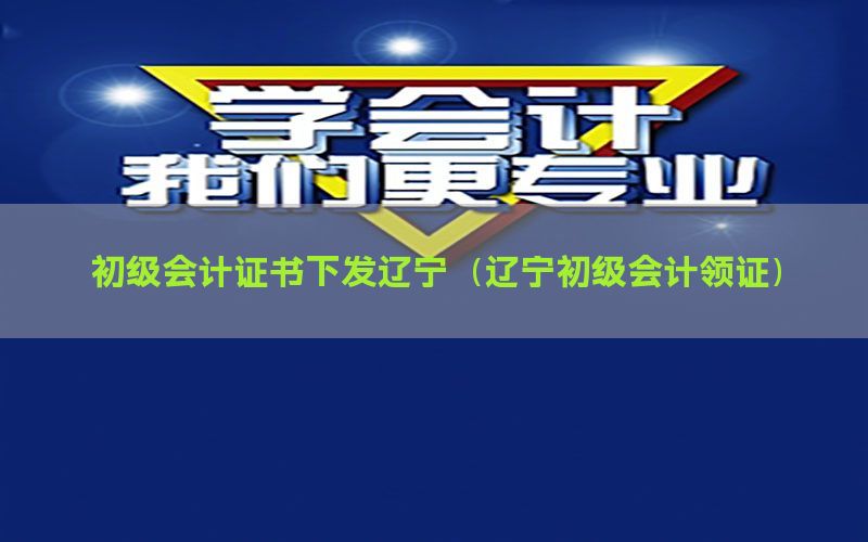 初级会计证书下发辽宁（辽宁初级会计领证）