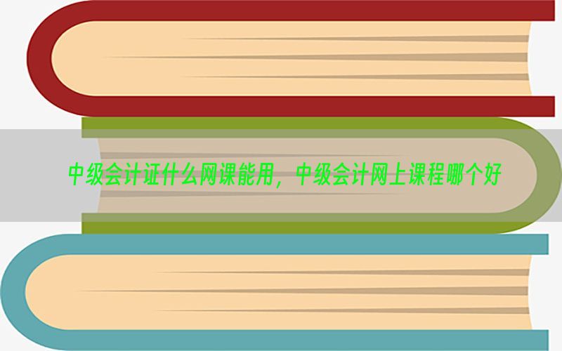 中级会计证什么网课能用，中级会计网上课程哪个好