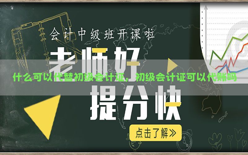 什么可以代替初级会计证，初级会计证可以代账吗