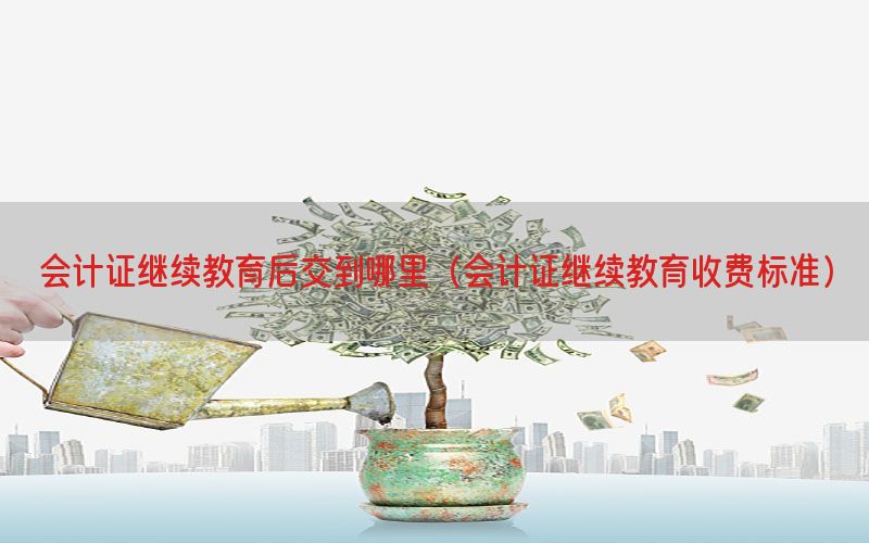会计证继续教育后交到哪里（会计证继续教育收费标准）