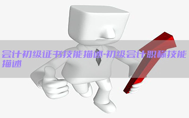 会计初级证书技能描述-初级会计职称技能描述