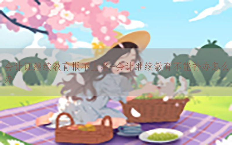 会计证继续教育报不上名-会计继续教育不能补办怎么办